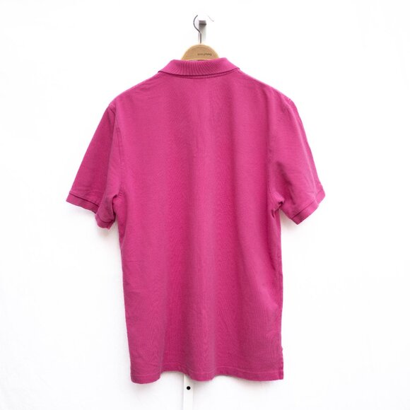Brooks Brothers Polo Shirt Men's L Pink Performance Knit Cotton Logo Classic Fit - Picture 3 of 6
